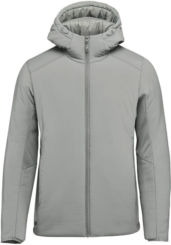 Am image of a Custom Stormtech Mens Cascadia Thermal Jacket in Storm Grey!