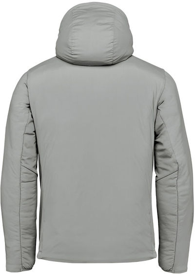 Am image of a Custom Stormtech Mens Cascadia Thermal Jacket in Storm Grey!