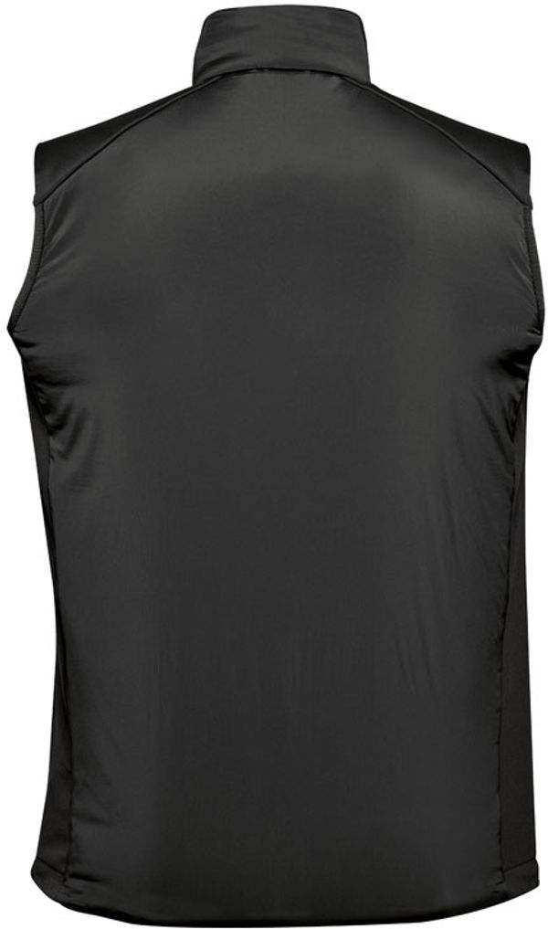 Am image of a Custom Stormtech Mens Cascadia Thermal Vest in Black!