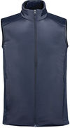 Am image of a Custom Stormtech Mens Cascadia Thermal Vest in Midnight!