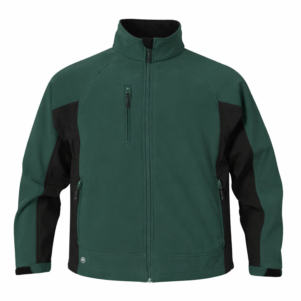 Stormtech Mens Crew Bonded Shell in Forest/Black