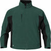 An image of a Custom Stormtech Mens Crew Bonded Shell in Forest/Black!