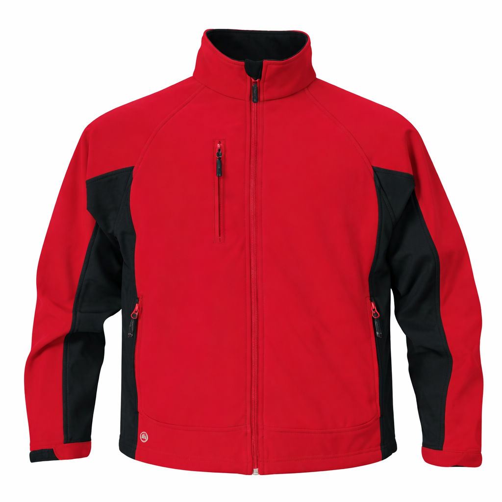 Stormtech Mens Crew Bonded Shell in Red/Black