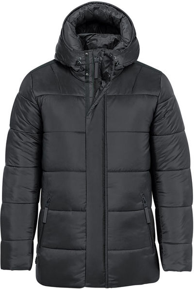 Am image of a Custom Stormtech Mens Elkridge Parka in Black!
