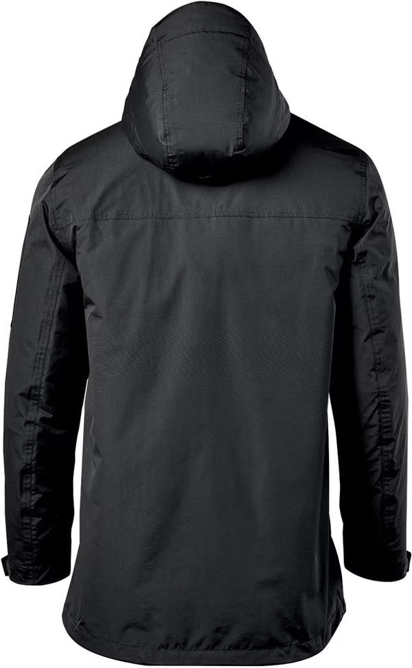 An image of a Custom Stormtech Mens Fairbanks 5 in 1 System Jacket in Black!
