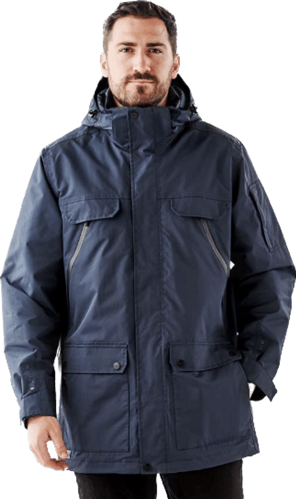 An image of a Custom Stormtech Mens Fairbanks 5 in 1 System Jacket!