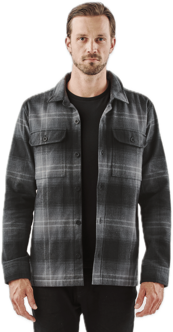 An image of a Custom Stormtech Mens Highland Plaid Shacket!