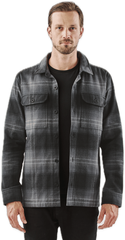 An image of a Custom Stormtech Mens Highland Plaid Shacket!