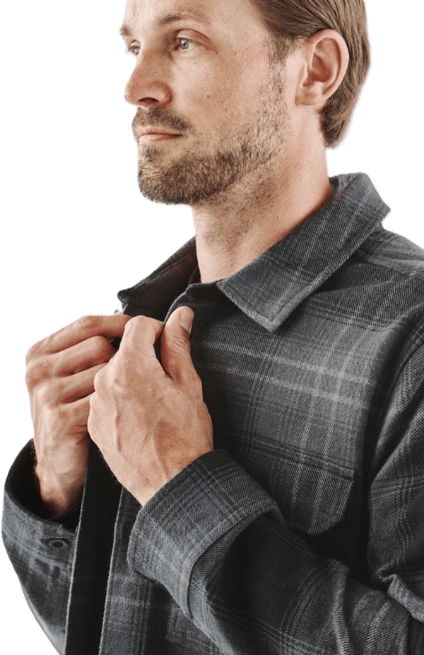 An image of a Custom Stormtech Mens Highland Plaid Shacket!