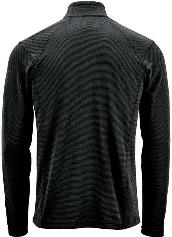 Am image of a Custom Stormtech Mens Mesa Quarter Zip Pullover in Black!
