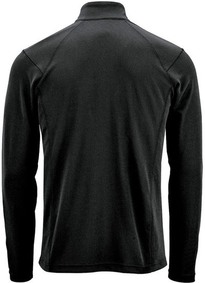 Am image of a Custom Stormtech Mens Mesa Quarter Zip Pullover in Black!