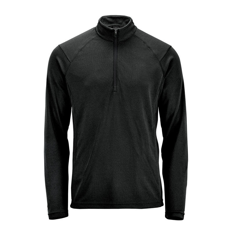 Stormtech Mens Mesa Quarter Zip Pullover in Black