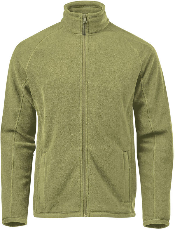 Am image of a Custom Stormtech Mens Montauk Fleece Jacket in Sage Green!