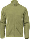Am image of a Custom Stormtech Mens Montauk Fleece Jacket in Sage Green!