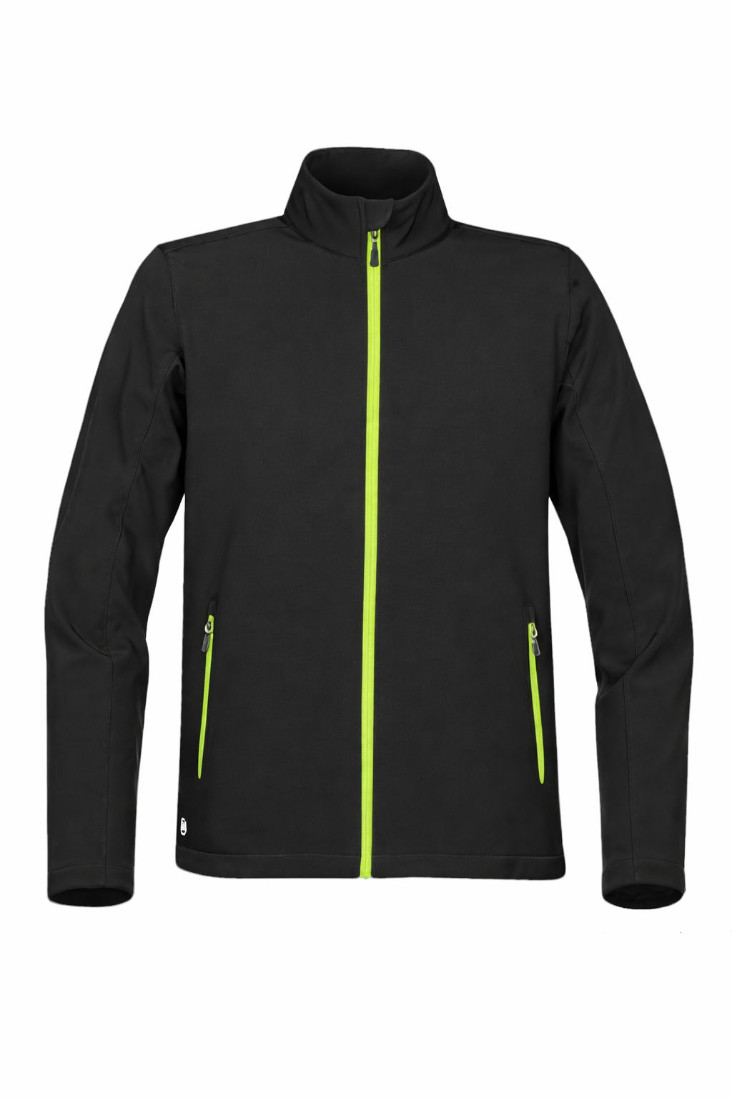 STORMTECH MENS ORBITER SOFTSHELL in BLACK/ KIWI
