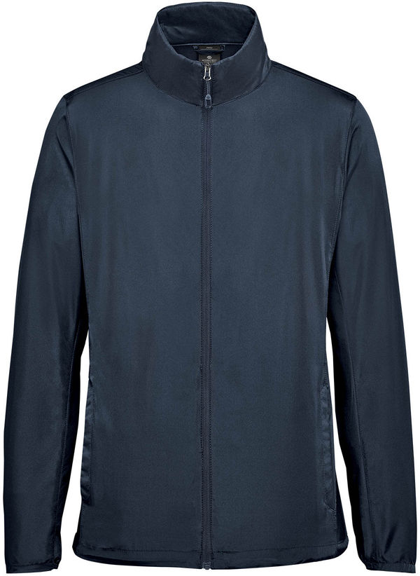 An image of a Custom Stormtech Mens Sierra Lightweight Shell in Navy!