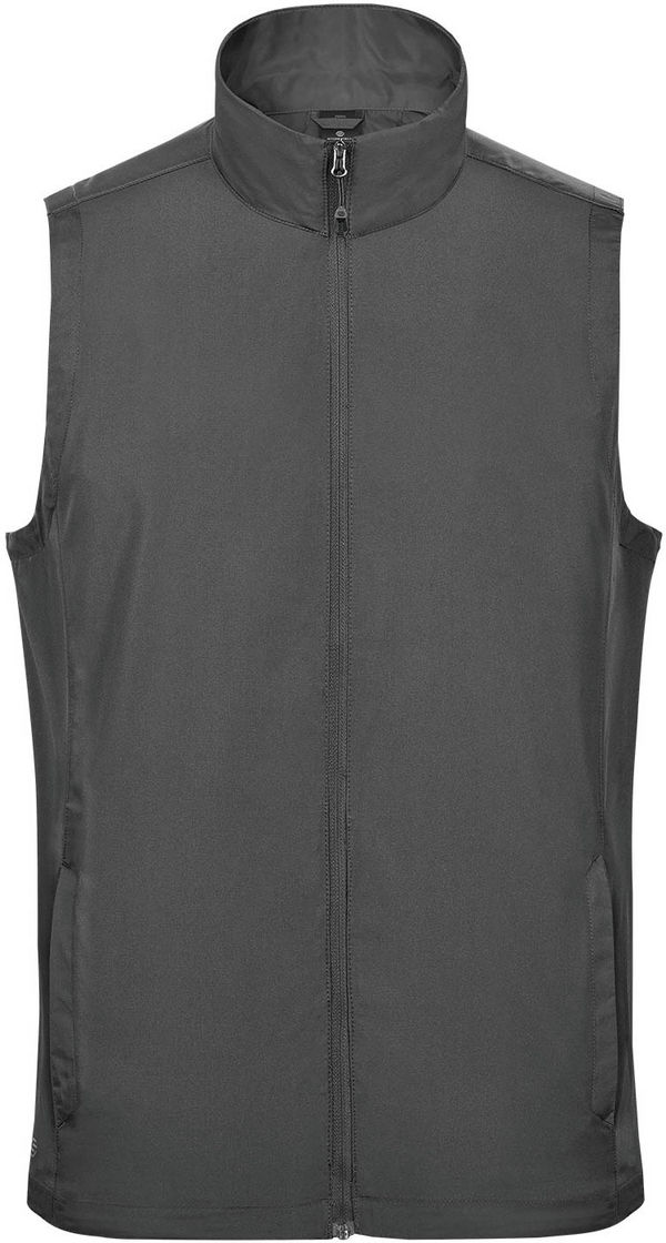 An image of a Custom Stormtech Mens Sierra Lightweight Vest in Granite!