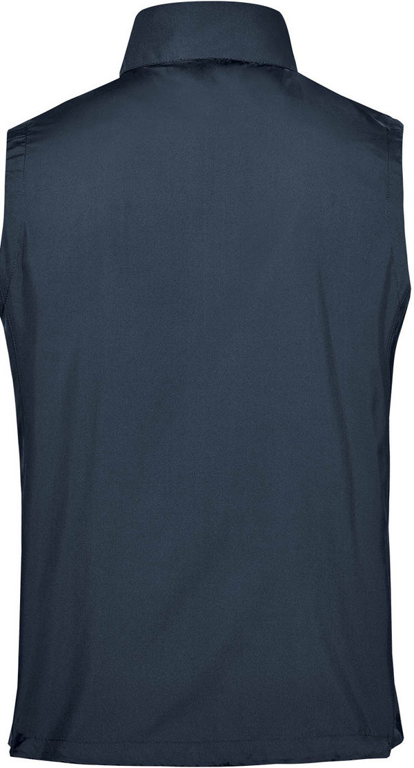 An image of a Custom Stormtech Mens Sierra Lightweight Vest in Navy!