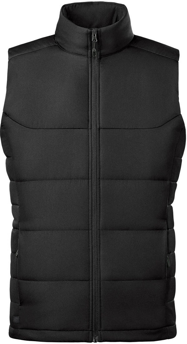 An image of a Custom Stormtech Mens Sierra Quilted Vest in Black!