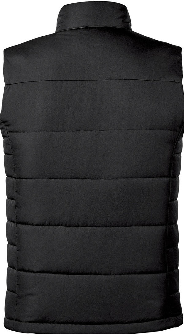 An image of a Custom Stormtech Mens Sierra Quilted Vest in Black!