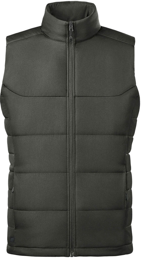 An image of a Custom Stormtech Mens Sierra Quilted Vest in Granite!