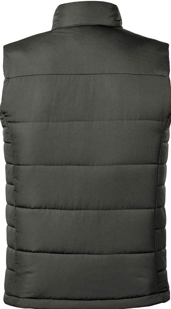 An image of a Custom Stormtech Mens Sierra Quilted Vest in Granite!
