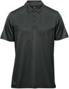 An image of a Custom Stormtech Mens Volante H2X Dry Polo in Charcoal Heather!