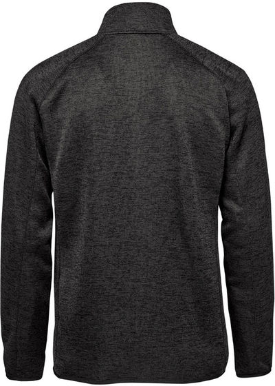 Am image of a Custom Stormtech Mens Yosemite Full Zip Fleece Jacket in Black Heather!