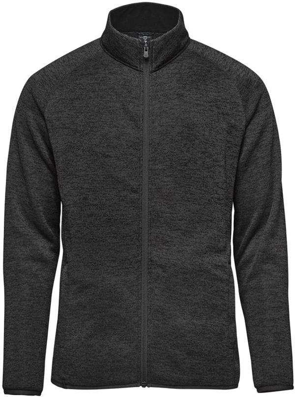 Am image of a Custom Stormtech Mens Yosemite Full Zip Fleece Jacket in Black Heather!