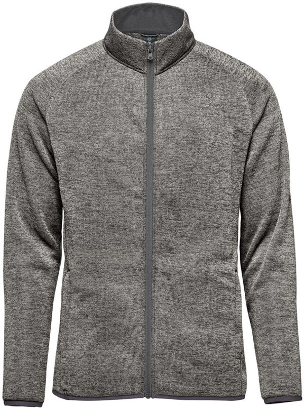Am image of a Custom Stormtech Mens Yosemite Full Zip Fleece Jacket in Granite Heather!