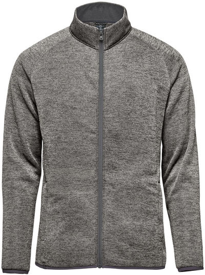 Am image of a Custom Stormtech Mens Yosemite Full Zip Fleece Jacket in Granite Heather!