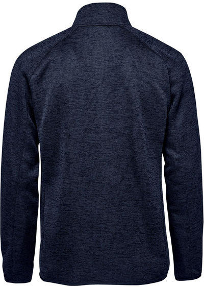 Am image of a Custom Stormtech Mens Yosemite Full Zip Fleece Jacket in Navy Heather!