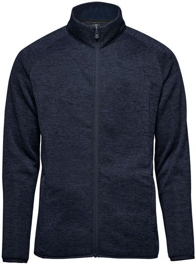 Am image of a Custom Stormtech Mens Yosemite Full Zip Fleece Jacket in Navy Heather!