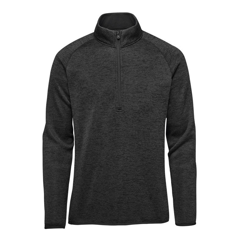 Stormtech Mens Yosemite Half Zip Pullover in Black Heather