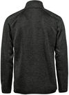 Am image of a Custom Stormtech Mens Yosemite Half Zip Pullover in Black Heather!