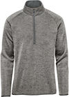 Am image of a Custom Stormtech Mens Yosemite Half Zip Pullover in Granite Heather!