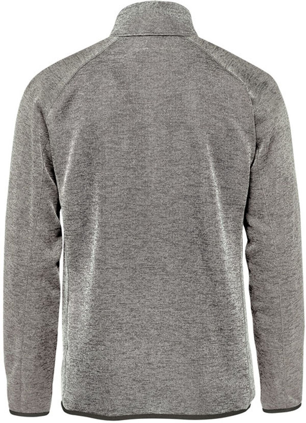 Am image of a Custom Stormtech Mens Yosemite Half Zip Pullover in Granite Heather!
