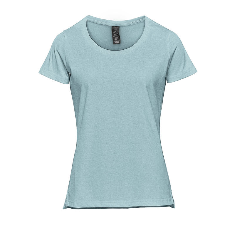 Stormtech Women's Equinox Short Sleeve Tee in Ice Blue Heather