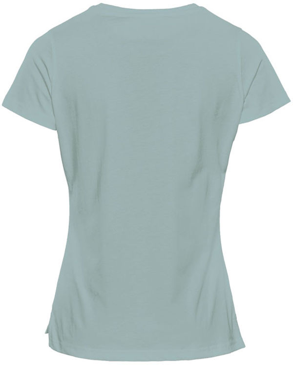 Am image of a Custom Stormtech Women's Equinox Short Sleeve Tee in Ice Blue Heather!