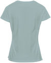 Am image of a Custom Stormtech Women's Equinox Short Sleeve Tee in Ice Blue Heather!
