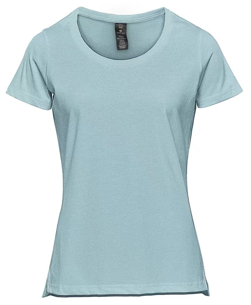 Stormtech Women's Equinox Short Sleeve Tee in Ice Blue Heather