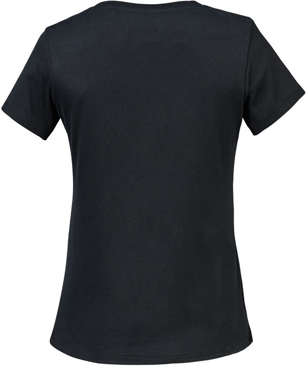Am image of a Custom Stormtech Women's Torcello Crew Neck Tee in Black!