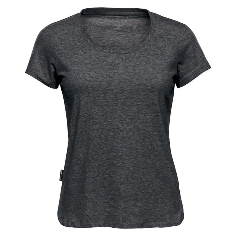 Stormtech Women's Torcello Crew Neck Tee in Graphite Heather