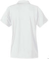 An image of a Custom Stormtech Women's Treeline Performance Short Sleeve Polo in White!