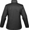 An image of a Custom Stormtech Womens Axis Thermal Jacket in BLACK/ ROYAL!