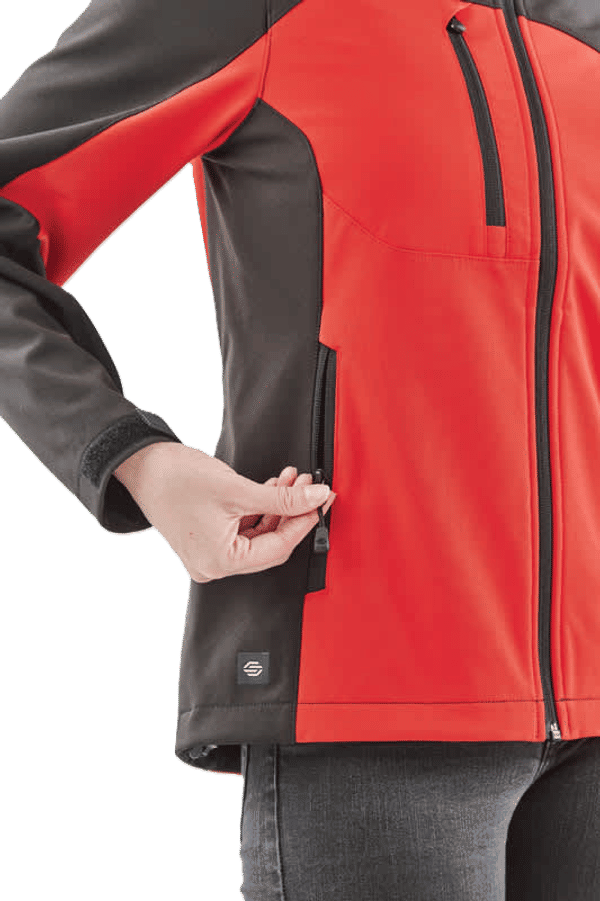 An image of a Custom Stormtech Womens Cascades Softshell Hoody!