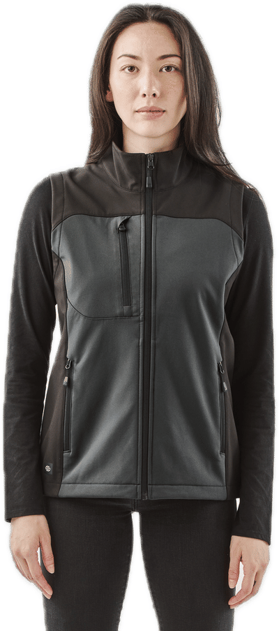 An image of a Custom Stormtech Womens Cascades Softshell Vest!