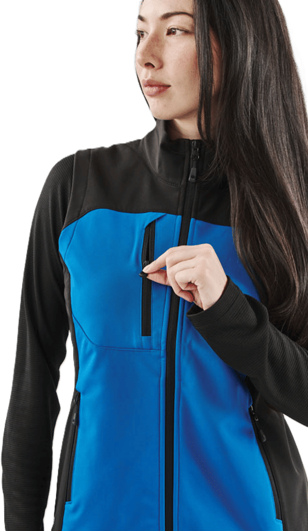 An image of a Custom Stormtech Womens Cascades Softshell Vest!