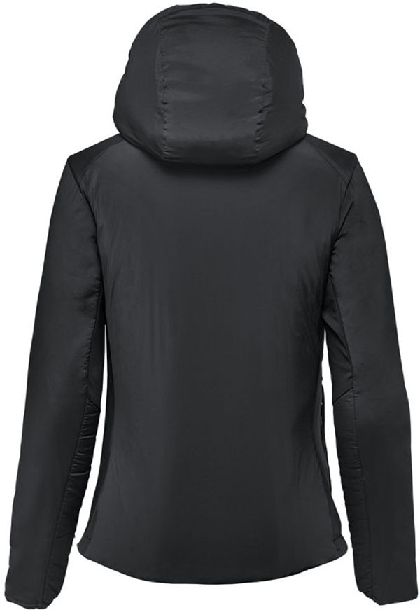 Am image of a Custom Stormtech Womens Cascadia Thermal Jacket in Black!