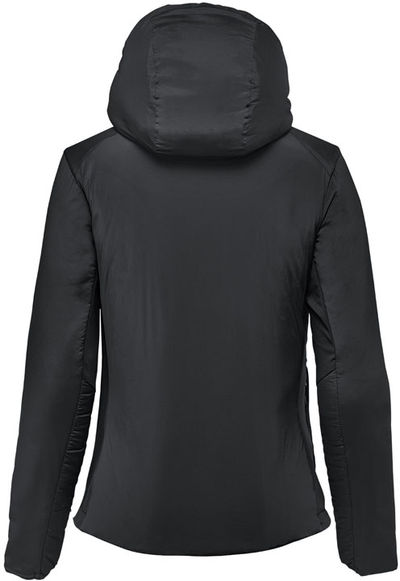 Am image of a Custom Stormtech Womens Cascadia Thermal Jacket in Black!